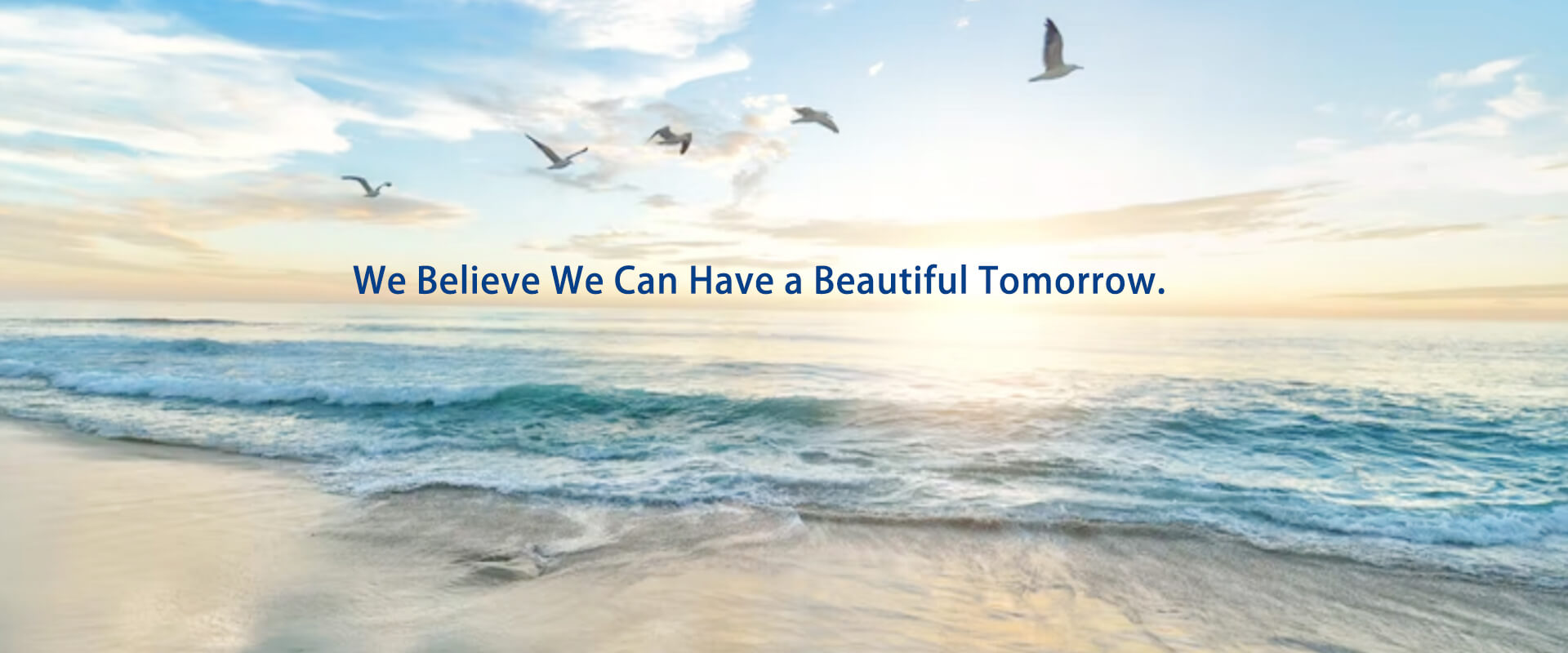 We Believe We Can Have a Beautiful Tomorrow.